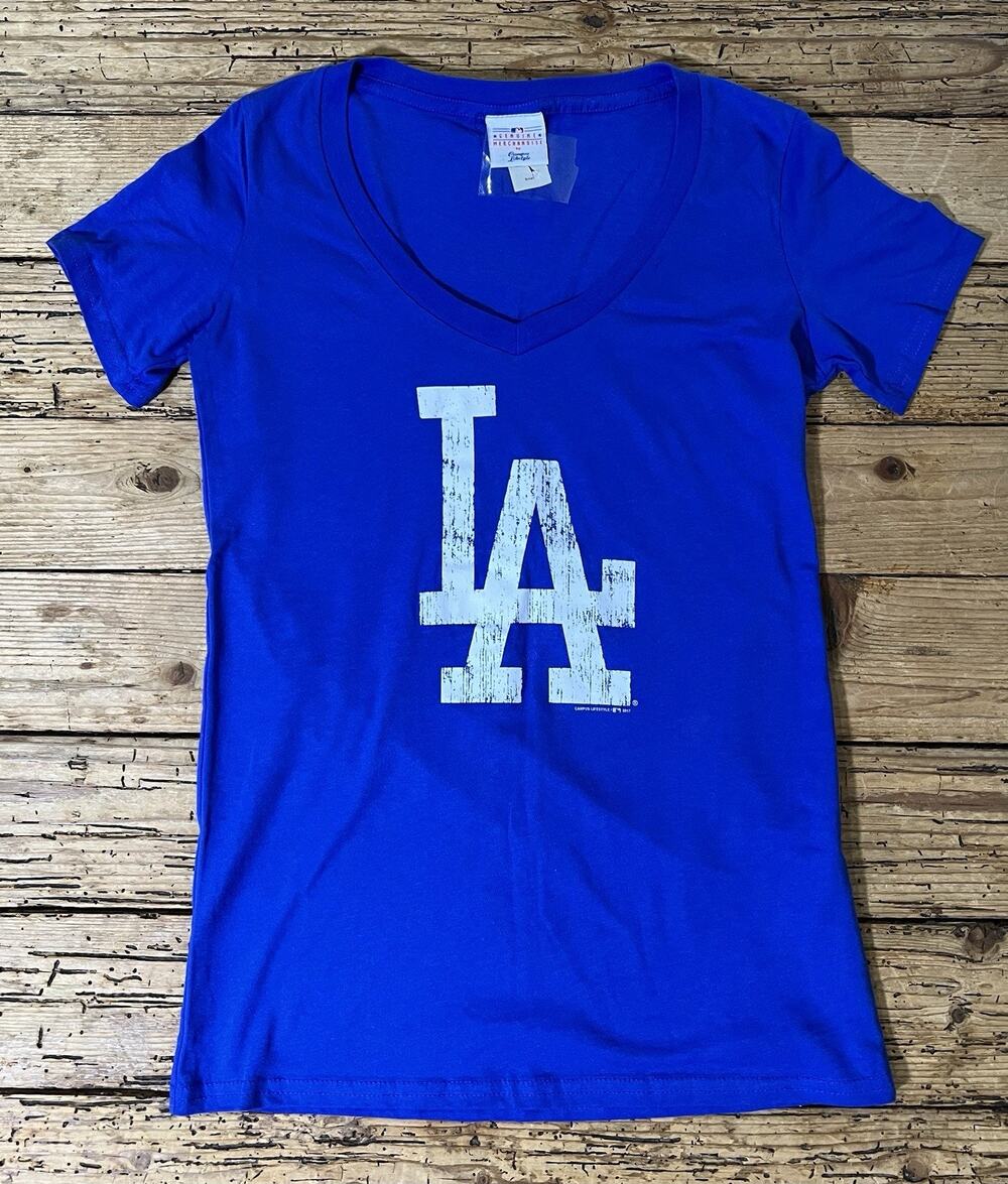 Genuine Merchandise Women's Size S Blue LA Dodgers T-Shirt